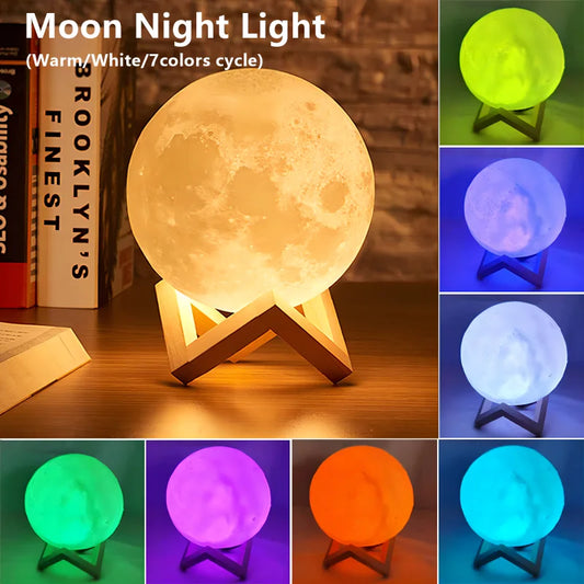 Lampe LED en forme de lune
