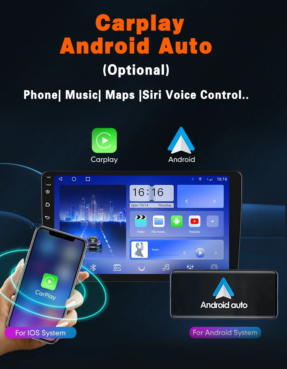 Carplay Multimedia Android pour Citroen DS3/C3