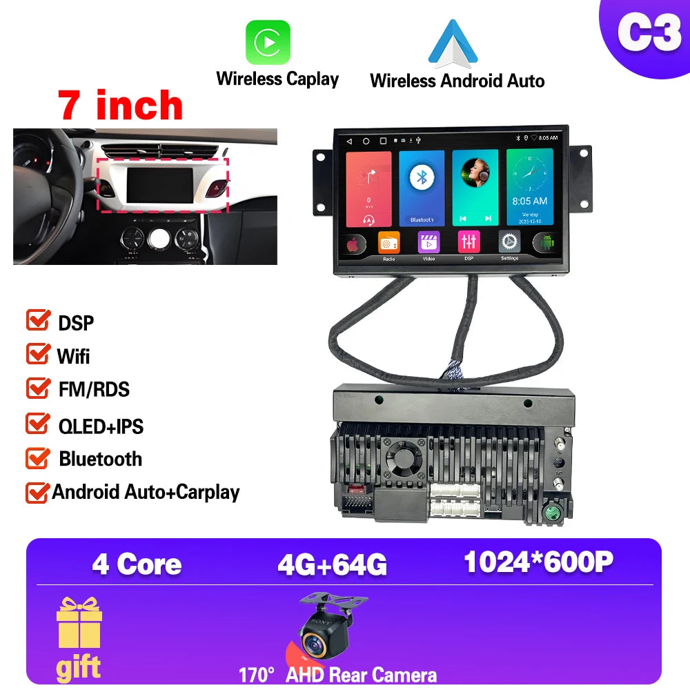 Carplay Multimedia Android pour Citroen DS3/C3