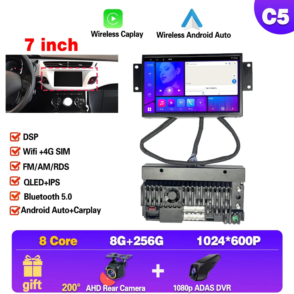 Carplay Multimedia Android pour Citroen DS3/C3