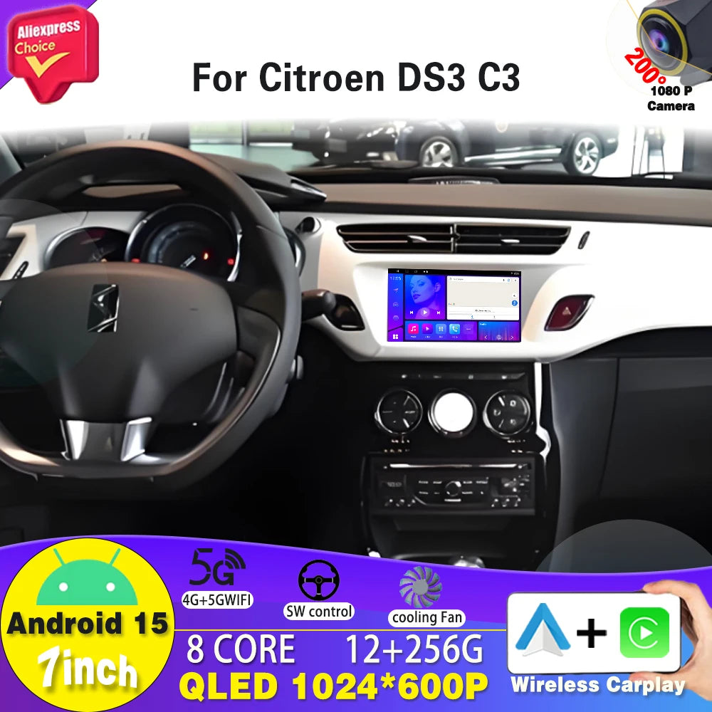 Carplay Multimedia Android pour Citroen DS3/C3