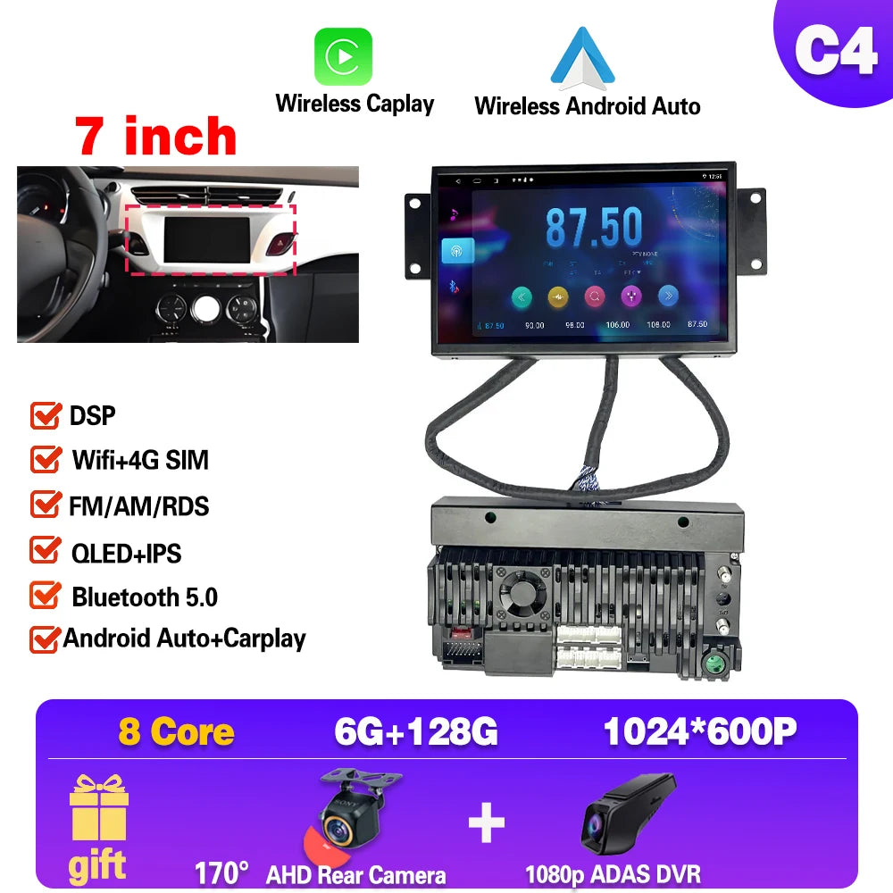 Carplay Multimedia Android pour Citroen DS3/C3