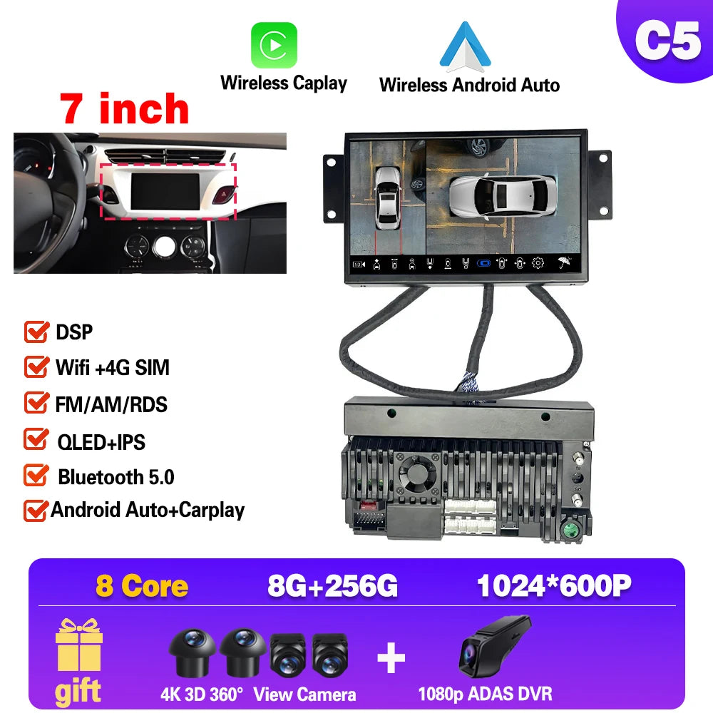 Carplay Multimedia Android pour Citroen DS3/C3